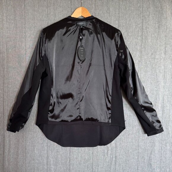 Vertigo Collection Rush Black Double Breasted Notch Collar Blazer Size 12 - Picture 4 of 11